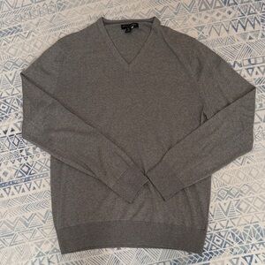 Banana Republic Charcoal V-Neck Sweater